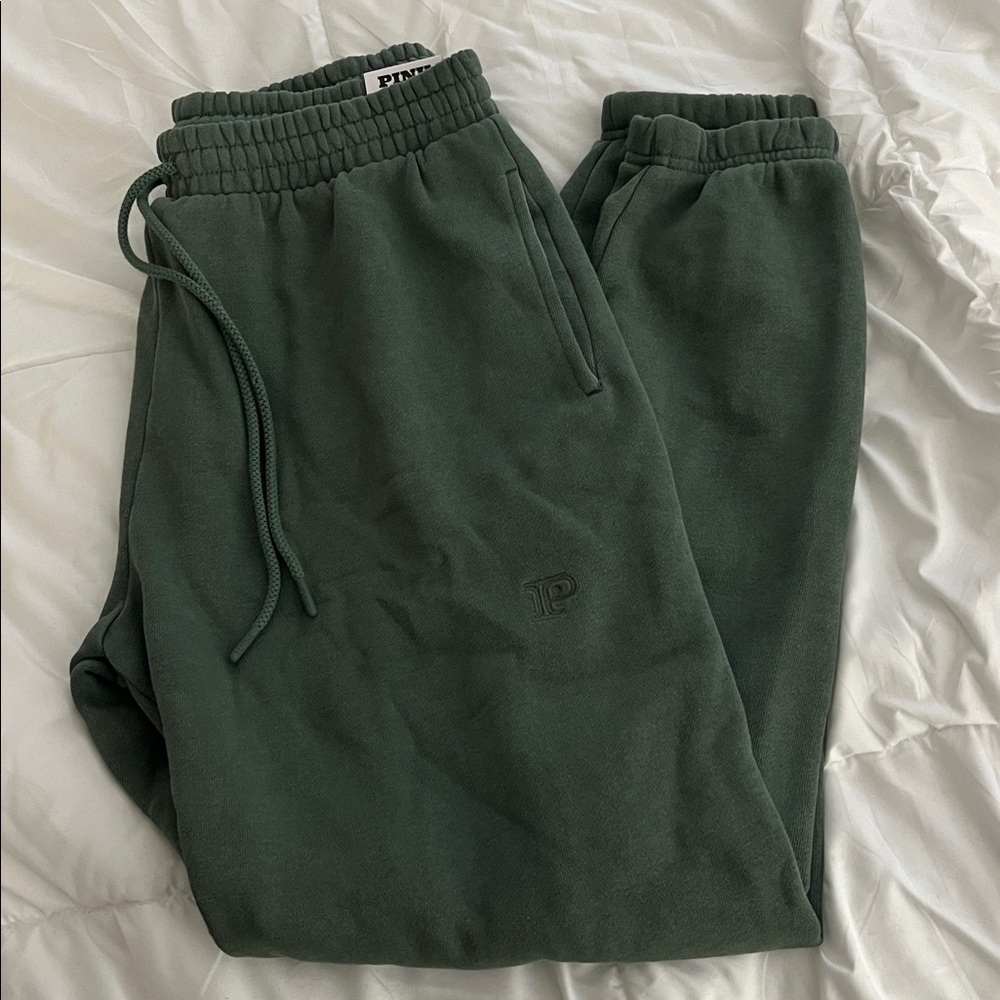 Victoria's Secret PINK Emerald Green Joggers